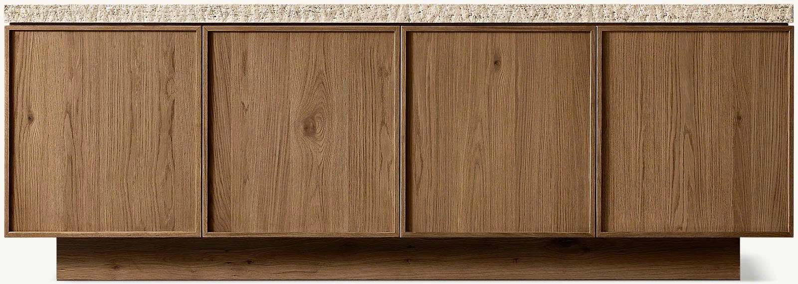 Lumi 4-door  Brown Sideboard 